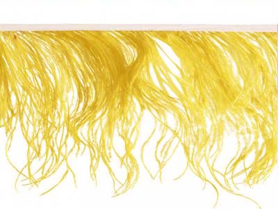 Ostrich feather fringe - SUNFLOWER 